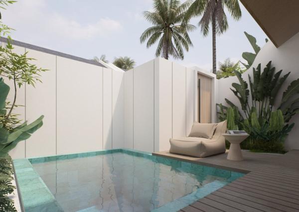 Moderná 1-izbová vila pri pláži v Canggu