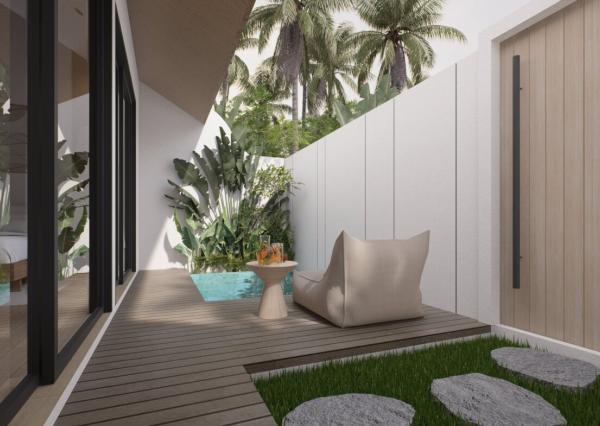 Moderná 1-izbová vila pri pláži v Canggu