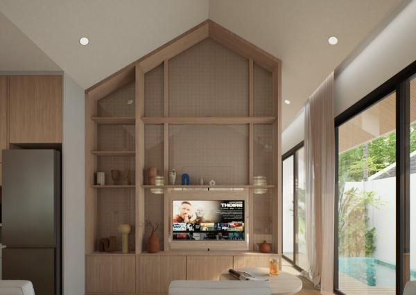 Moderná 1-izbová vila pri pláži v Canggu