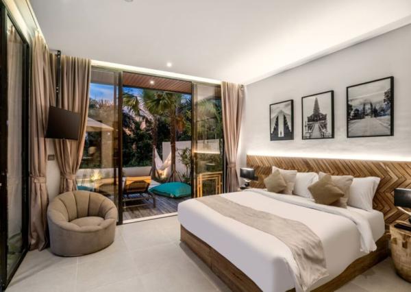 Exkluzívne tropické bývanie s výhľadom na prírodu v Ubud