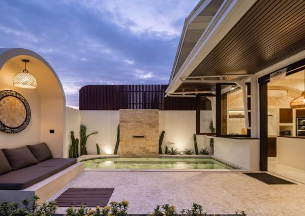 Štýlová tropická vila s 1 spálňou blízko pláže v Cemagi