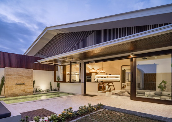 Štýlová tropická vila s 1 spálňou blízko pláže v Cemagi