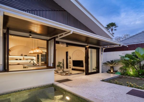 Štýlová tropická vila s 1 spálňou blízko pláže v Cemagi