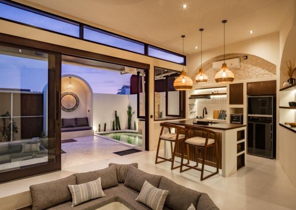 Štýlová tropická vila s 1 spálňou blízko pláže v Cemagi