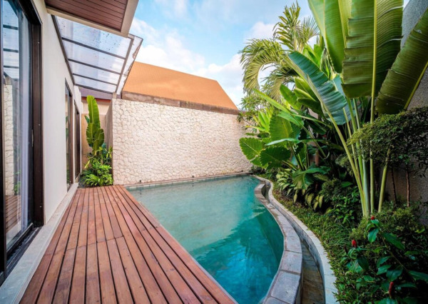 Moderná vila len pár krokov od pláže neďaleko Canggu