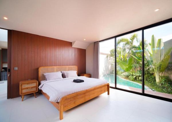 Moderná vila len pár krokov od pláže neďaleko Canggu