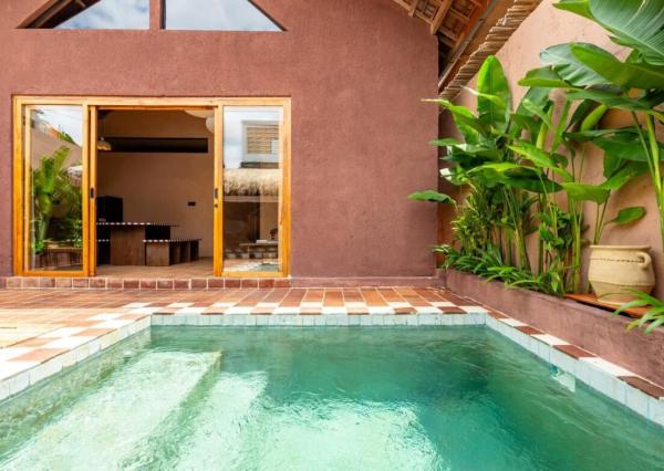 Tropická dvojspálňová vila v pešej vzdialenosti od pláže v Kedungu