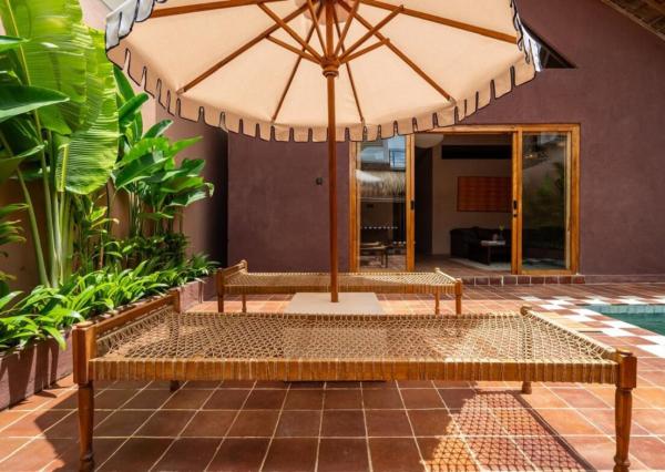 Tropická dvojspálňová vila v pešej vzdialenosti od pláže v Kedungu