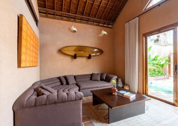 Tropická dvojspálňová vila v pešej vzdialenosti od pláže v Kedungu