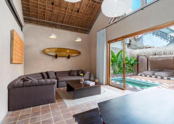 Tropická dvojspálňová vila v pešej vzdialenosti od pláže v Kedungu