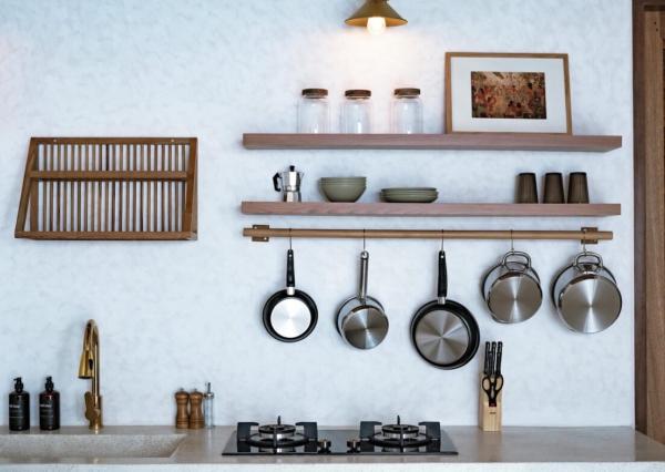 Útulná minimalistická 1-izbová vila na pláži v Kedungu