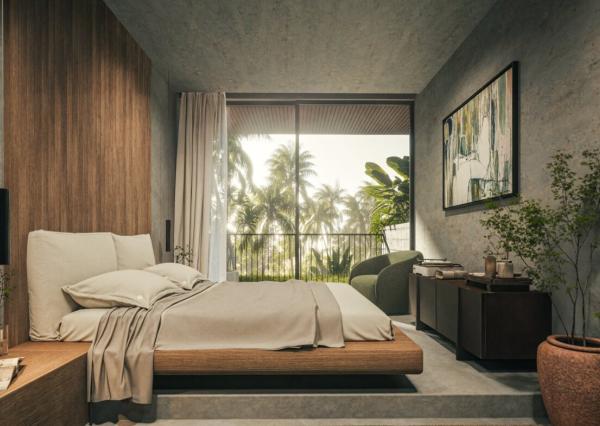 2-spálňová vila v odvážnom brutalistickom štýle v Bingin