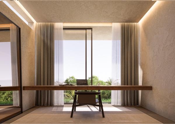 Moderná 2-spálňová vila s výhľadom na džungľu v Uluwate