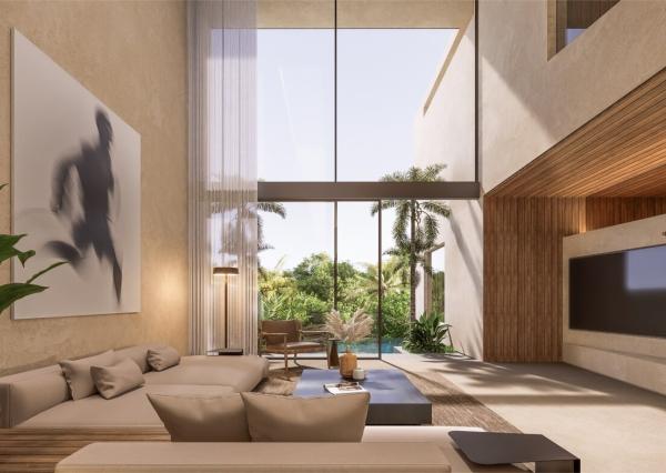 Moderná 2-spálňová vila s výhľadom na džungľu v Uluwate