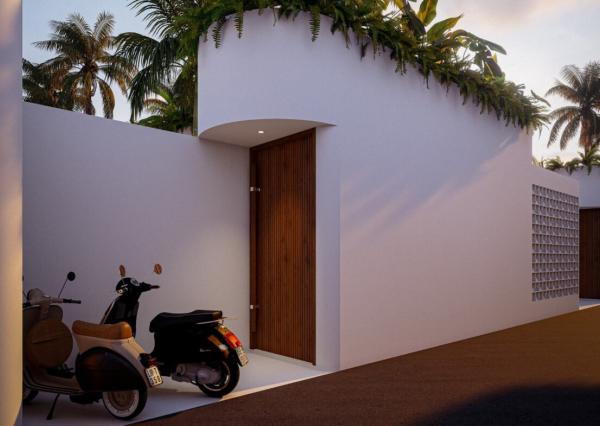 Moderná tropická vila s 1 spálňou a strechou v Uluwatu