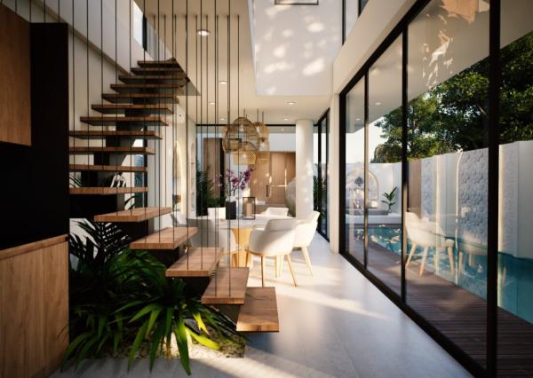 Moderná trojizbová vila v pešej vzdialenosti od pláže Beraw