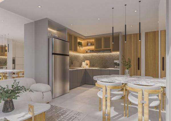 Moderná dvojspálňová vila v blízkosti Canggu