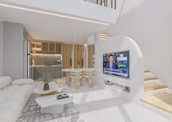 Moderná dvojspálňová vila v blízkosti Canggu