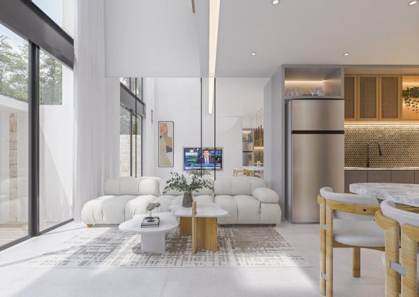 Moderná dvojspálňová vila v blízkosti Canggu