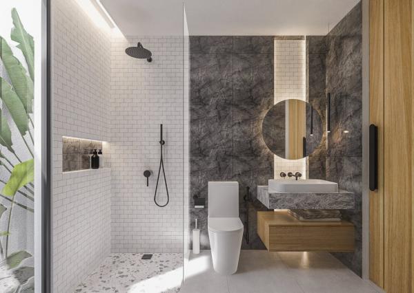 Moderná dvojspálňová vila v blízkosti Canggu