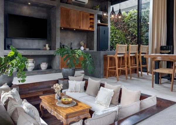 Tropický rodinný dom v centre Padonan, Canggu