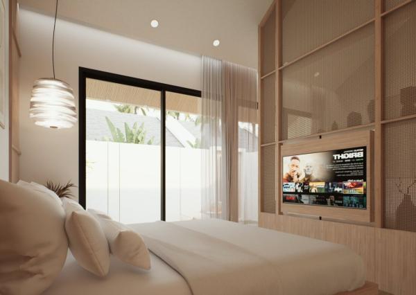 Moderná jednospaľňová vila pri pláži v Canggu