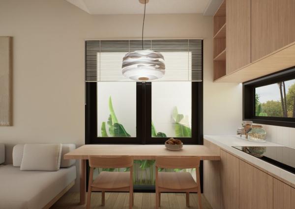 Moderná jednospaľňová vila pri pláži v Canggu