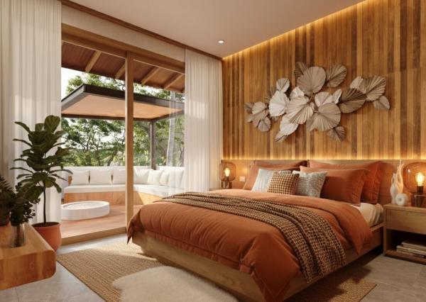 Moderná štvorizbová vila v pokojnej časti Buduk pri Canggu