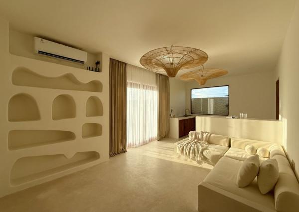 Štýlová 2-izbová vila s výhľadom na ryžové polia v Munggu