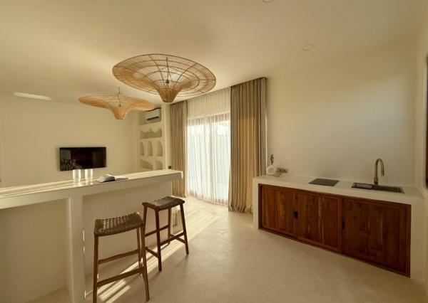 Štýlová 2-izbová vila s výhľadom na ryžové polia v Munggu