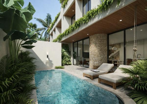 Moderná 2-izbová vila blízko pláže Thomas v Pecatu