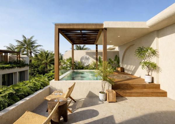 Moderná 2-izbová vila blízko pláže Thomas v Pecatu