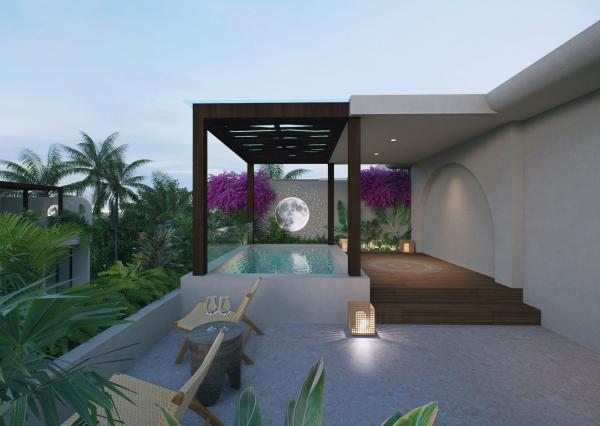 Moderná 2-izbová vila blízko pláže Thomas v Pecatu