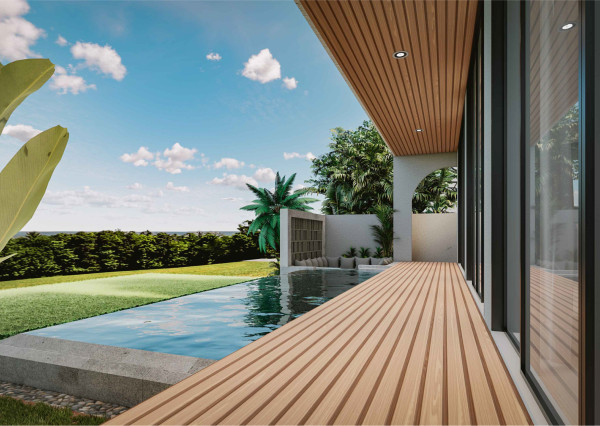 Moderná trojspálňová vila s bazénom v oblasti Melasti