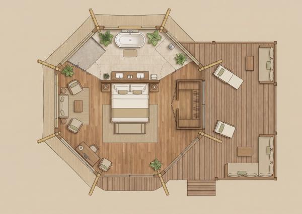 Rezortný projekt AMANI Nature Resort vily v oblasti Pupuan