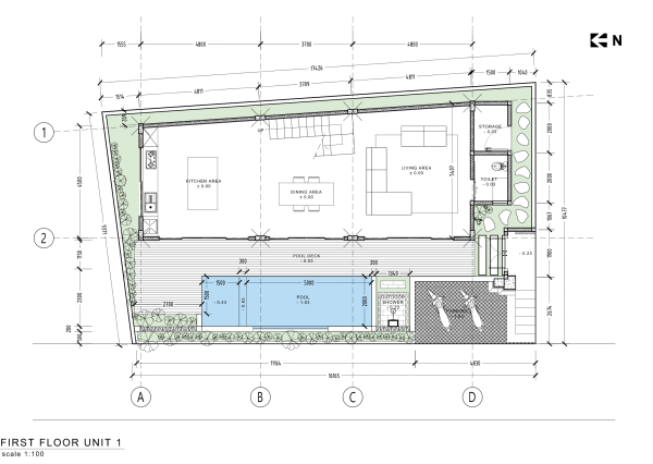 Moderná trojspálňová vila s bazénom v oblasti Melasti