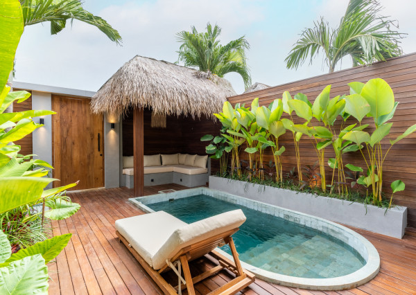 Hotová dizajnová vila s jednou spálňou a privátnym bazénom