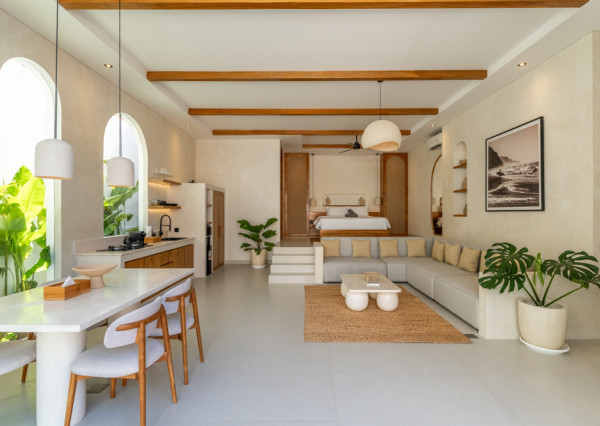 Hotová dizajnová vila s jednou spálňou a privátnym bazénom