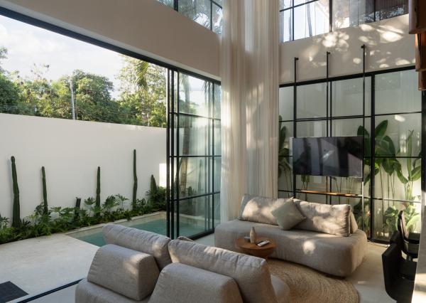 Dizajnérska vila s 2 spálňami v modernom balijskom štýle