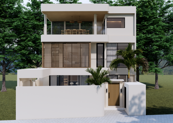 Moderná vila s výhľadom na oceán a súkromným wellness