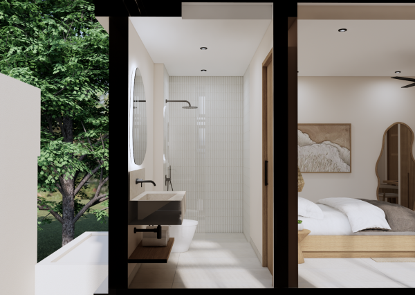 Moderná vila s výhľadom na oceán a súkromným wellness