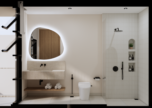 Moderná vila s výhľadom na oceán a súkromným wellness