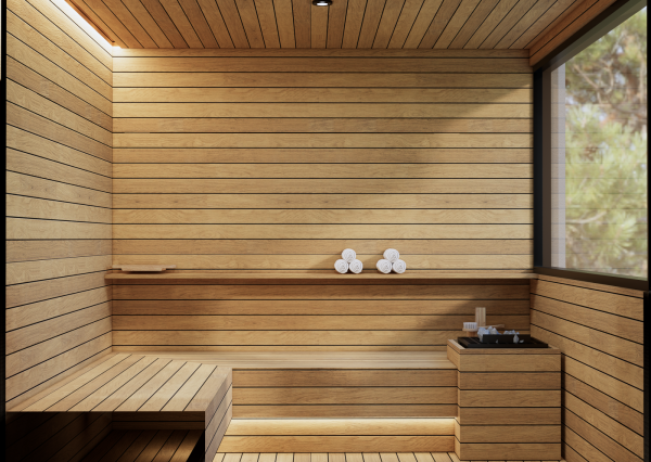 Moderná vila s výhľadom na oceán a súkromným wellness