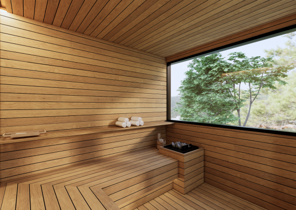 Moderná vila s výhľadom na oceán a súkromným wellness