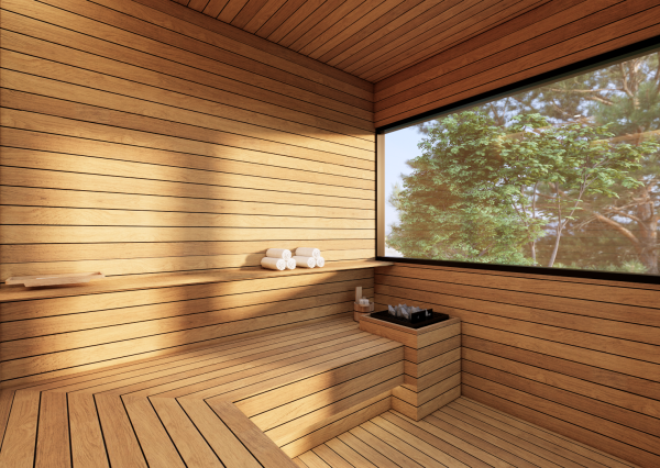 Moderná vila s výhľadom na oceán a súkromným wellness