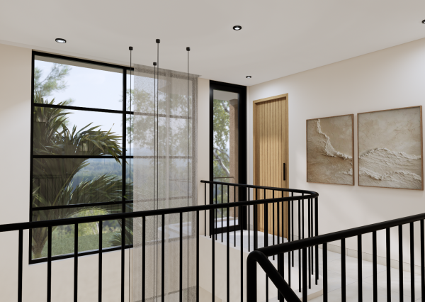 Moderná vila s výhľadom na oceán a súkromným wellness