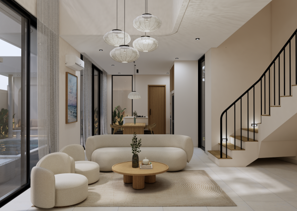 Moderná vila s výhľadom na oceán a súkromným wellness