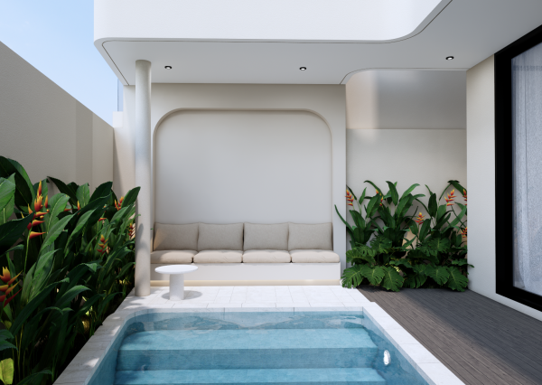 Moderná vila s výhľadom na oceán a súkromným wellness