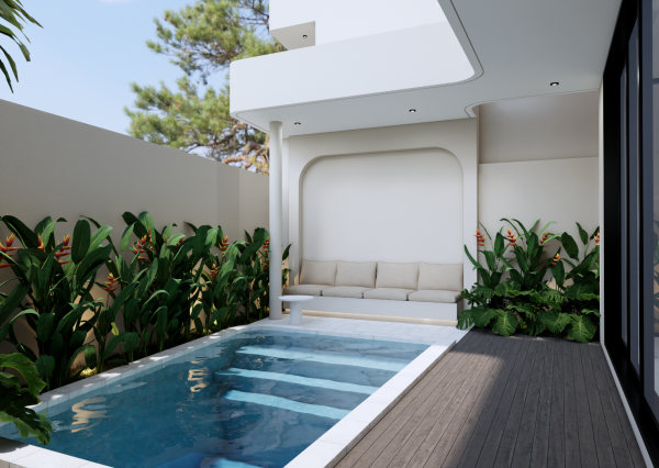 Moderná vila s výhľadom na oceán a súkromným wellness