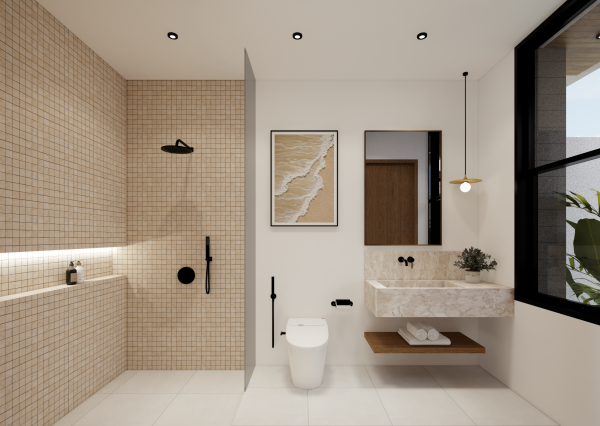 Moderná 1-izbová vila v štýle tropického minimalizmu